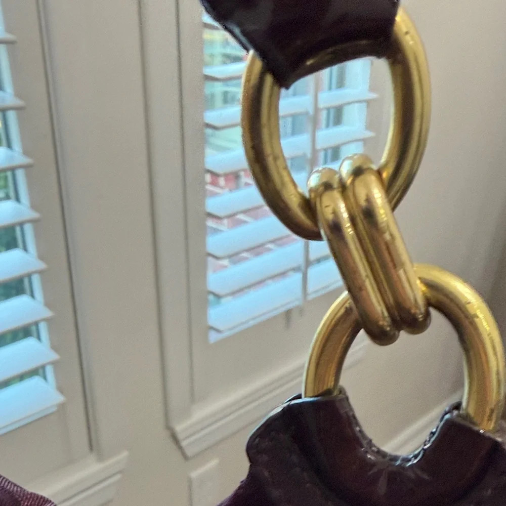 Coach Plum Jacquard Hobo Bag with Gold Hardware - Picture 5 of 16